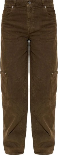 Moncler Dame Jeans Brun S,