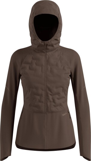 Odlo Women"s Zeroweight Insulator Running Jacket Brown Granite L