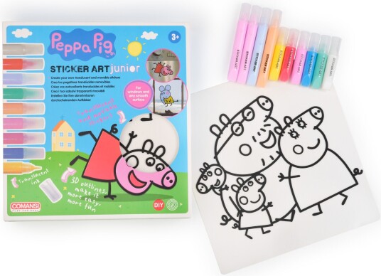 Comansi Junior Klistremerkesett Peppa Gris