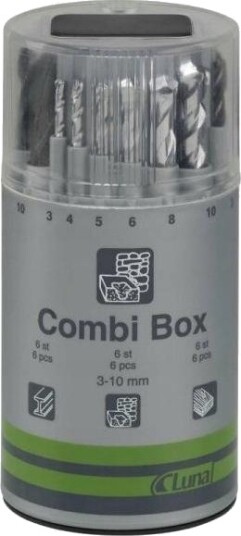 Boresett Un Wiertel Combi Box 3–10 Mm Boresett Un Wiertel Combi Box 3–10 Mm