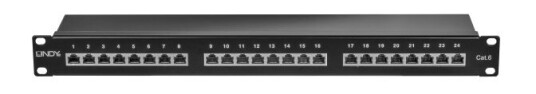 Lindy 25990 Rj-45 Sort Rackmontering 1U 480 Mm 45 Mm