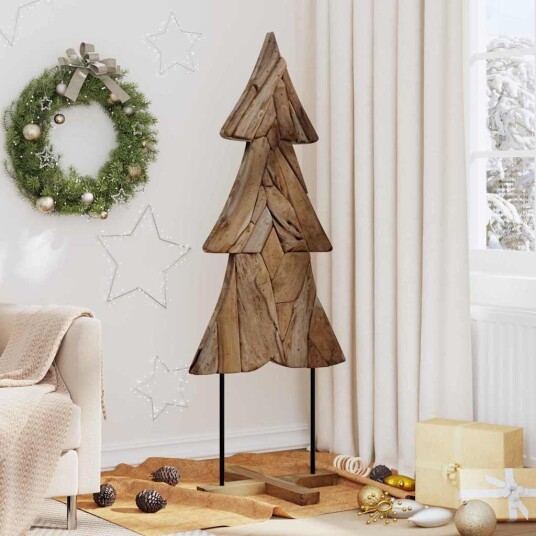  Juletre med stativ Brun 150 cm Heltre teak