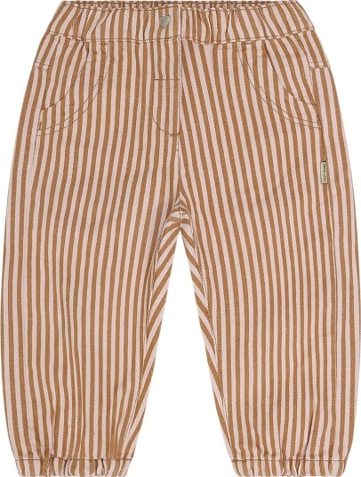 Hust and Claire Bukser HcTammy Stripe Jordekorn Hust and Claire 4 år (104) Bukser bomull Beige Brun