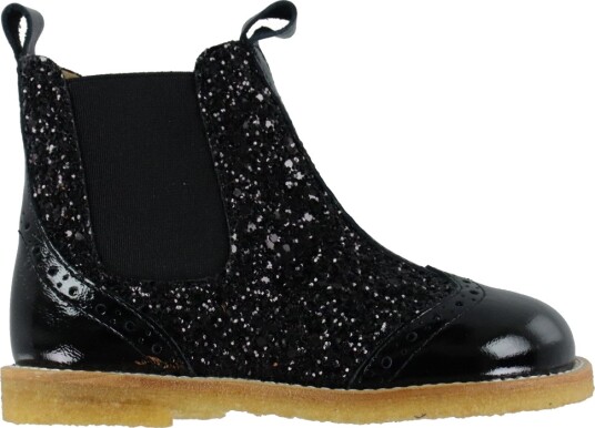 Angulus Støvler Black/Black Glitter/Black Strikk Angulus 25 Støvler Svart