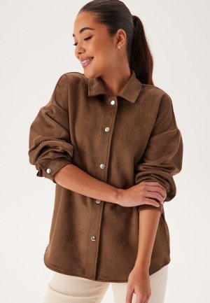 VILA Vifaddy L/S SHIRT SHIRT SHIRT Fondue Fudge 34