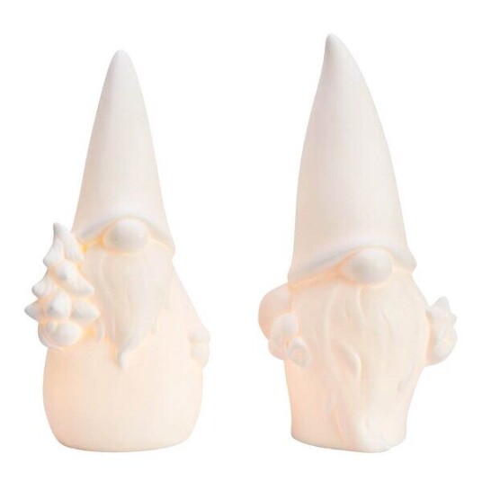 Markslöjd - Luka figur nisse 25 cm 2 stk hvit Markslöjd - Luka figur nisse 25 cm 2 stk hvit