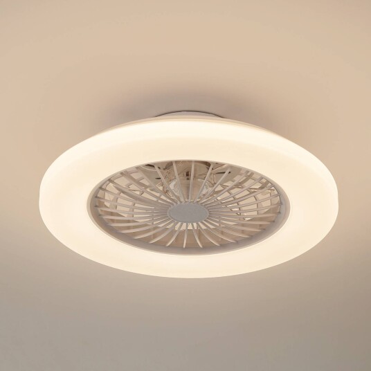 Lindby LED takvifte Vedin DC stillegående Ø 49 cm CCT Lindby LED takvifte Vedin DC stillegående Ø 49 cm CCT