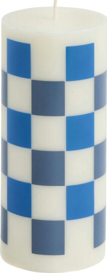 Hay Column Candle kubbelys small 15 cm Off white blues