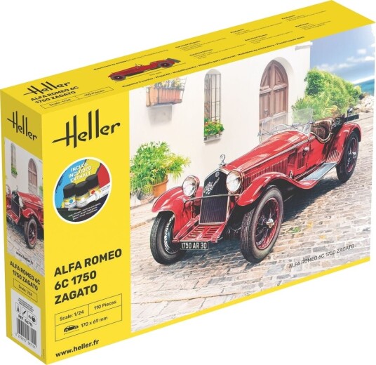 Heller Startsett 1/24 Alfa Romeo 6C 1750 Zagato