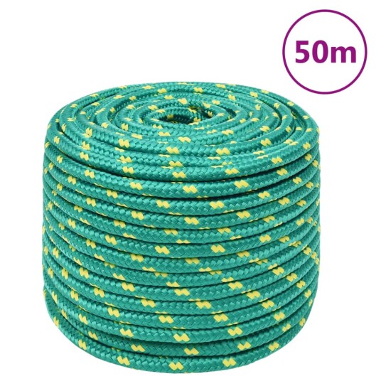  Båttau grønn 14 mm 50 m polypropylen