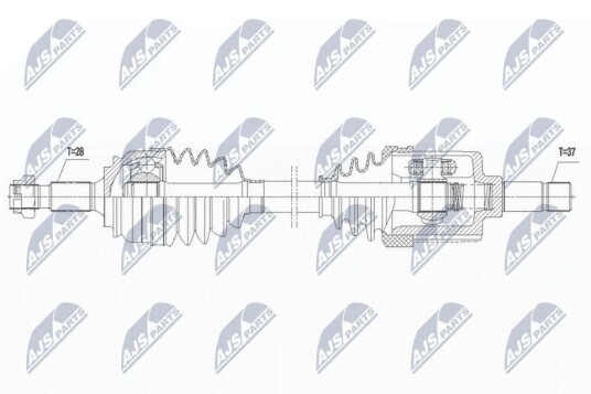 Nty Drivaksel NTY NPW CT 131 Nty Drivaksel NTY NPW CT 131