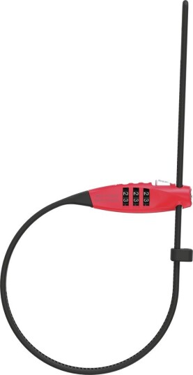 Abus Combiflex Travelguard Rød