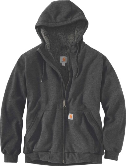 Carhartt Men's Sherpa Lined Midweight Zip Carbon Heather S Carhartt Men's Sherpa Lined Midweight Zip Carbon Heather S
