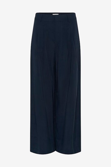 My Essential Wardrobe Bukser mwMindy High Wide Pant Blå My Essential Wardrobe Bukser mwMindy High Wide Pant Blå
