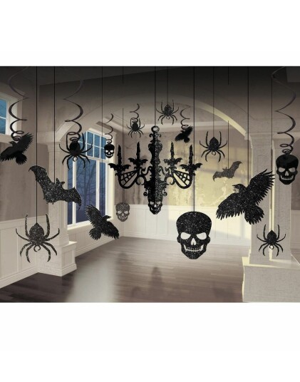 Halloween Lysekrone Dekorasjonssett 17 Deler