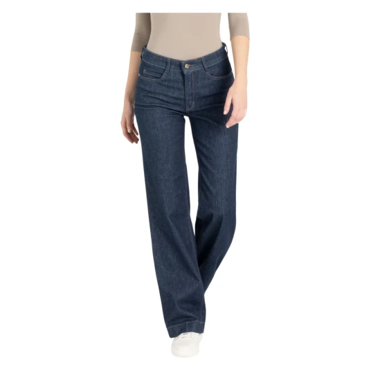 MAC Dame Jeans Blå S,