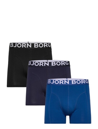 Björn Borg Organic Cotton Stretch Boxer 3P Black L Björn Borg Organic Cotton Stretch Boxer 3P Black L