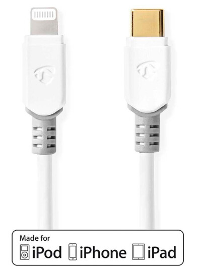 USB-C til Lightning-kabel 1 meter