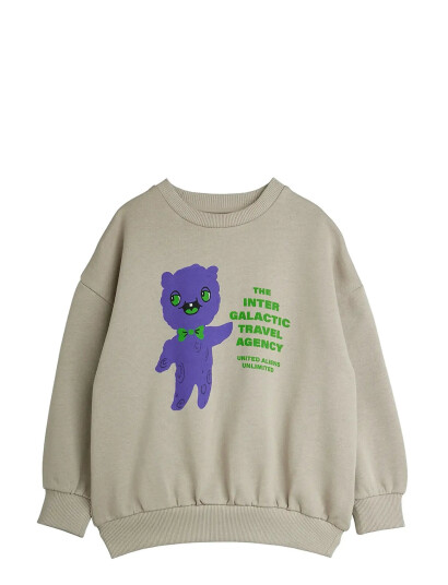 Mini Rodini Alien Travel Agency Sp Sweatshirt Grey 104/110