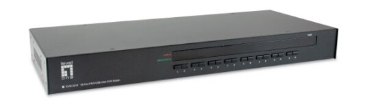 Levelone Kvm-3216, 2048 X 1536 Piksler, Rack-Montering, 1U, Sort