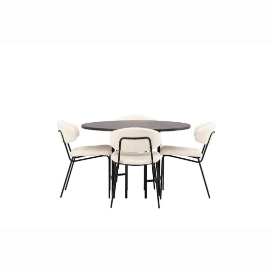 Venture Home Spisegruppe Venture Home Copenhagen med 4 Chico Stoler GR23196