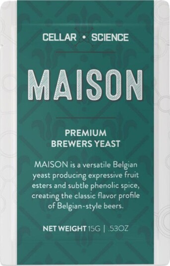 Cellarscience CS MAISON Ale Yeast 15g Tørrgjær for belgiske øl Cellarscience CS MAISON Ale Yeast 15g Tørrgjær for belgiske øl