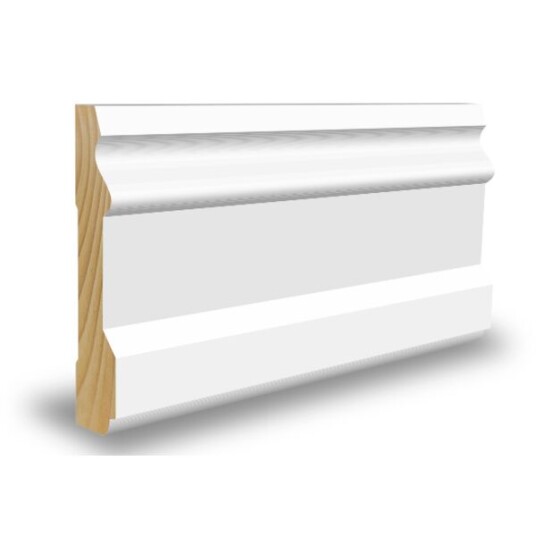 Combiwood Karmlist CW116 Malt Furu 15x70x4400 mm Klassisk Hvit