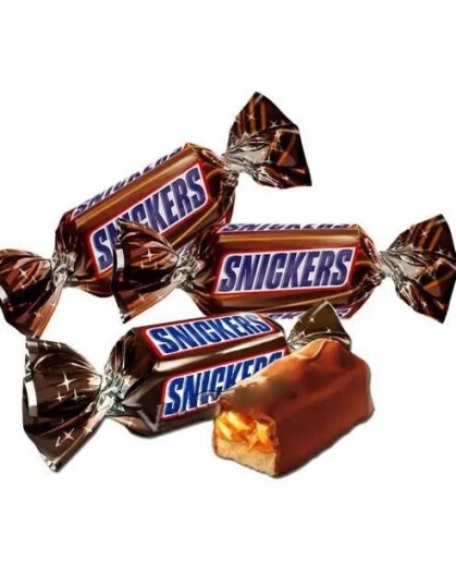 2,5 kg Små Snickers Sjokolader Hel Eske