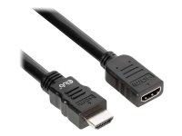 Club 3D HDMI-forlengelseskabel 5 m 4K High Speed Gull/Svart