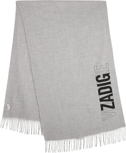 Zadig & Voltaire Kids Scarf - Grey - ONE SIZE