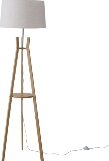 Boltze Gulvlampe Aval Skjerm I Stoffimitasjon 153 Cm
