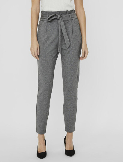 Vero Moda Vmeva Hw Loose Paperbag Pant Noos - Grey - M x 30