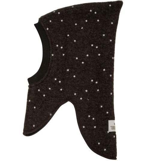 Huttelihut Dark Brown Melange Elefantlue All Over Emb. Ull 4 6 år/53