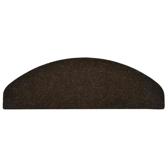 vidaXL Selvklebende trappematter 10stk mørkebrun 65x21x4cm nålestempel