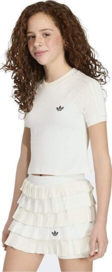 Adidas Originals Slim Knitted 3 Stripes Tee størrelse 128 cm