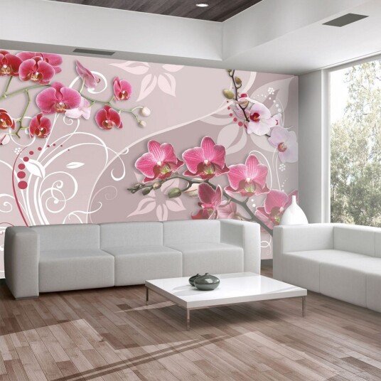 Fototapet Flight Of Pink Orchids 300x210 - Artgeist sp. z o. o.
