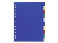 Durable 6747-27, Numerisk faneindeks, Polypropylen (PP), Blå, Portrett, A4