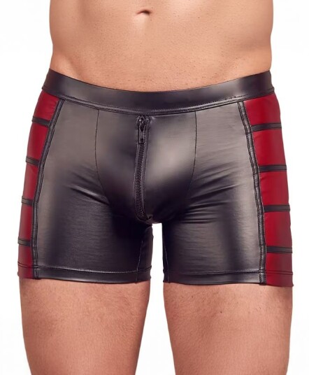 NEK Rød boxershorts med glidelås      - XL