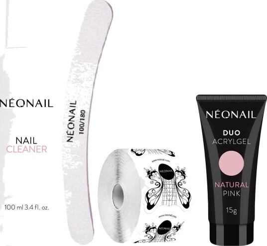 NEONAIL Nail Extention Kit With Duo Acrylgel Natural Pink