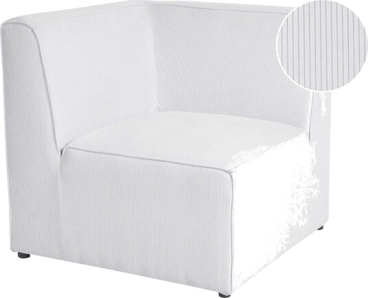 Hörnsektion Beliani Lemvig Beige White