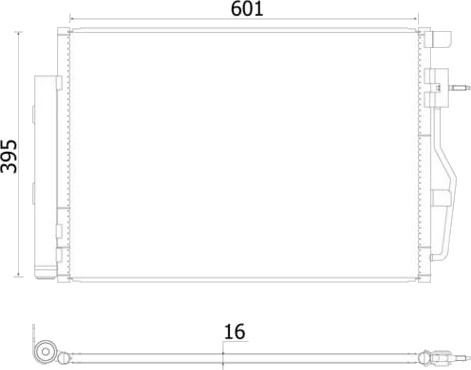MAHLE AC 958 000S Kondensator, klimaanlegg MAHLE AC 958 000S Kondensator, klimaanlegg