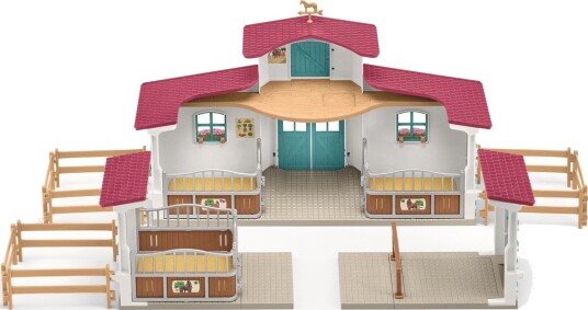 Schleich Horse Club Lakeside Ridesenter - Lekesett med Hest og Stall for Barn 5+