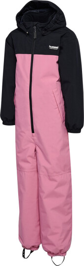 hummel Block Snowsuit WP Vinterdress Barn Lyserosa/Svart 134 hummel Block Snowsuit WP Vinterdress Barn Lyserosa/Svart 134
