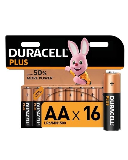 Duracell Plus Power AA 16-pack Alkalisk Engangsbatteri 1,5 V