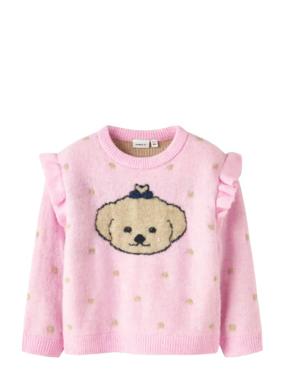 name it Nmfnede Ls Knit Pink 104