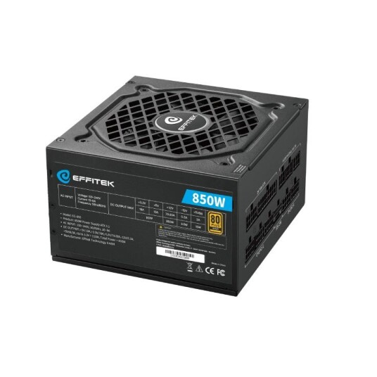 Effitek Netzteil 850W Gold Atx 3.1 Pci 5.1 Modularer Kabel EG 850