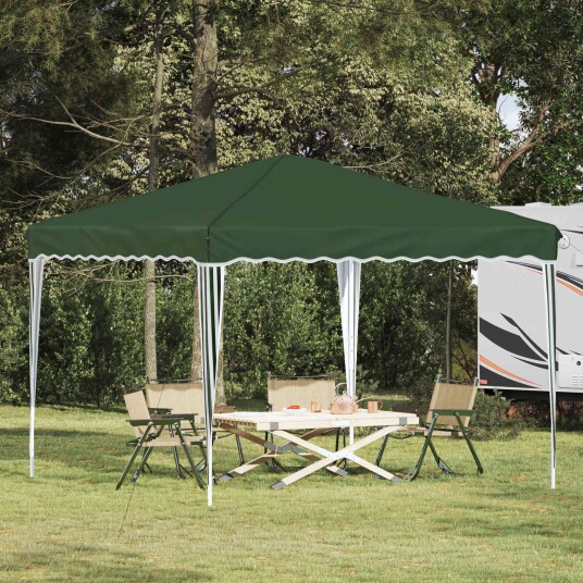 vidaXL Pop up Festtelt 288 x 288 x 245 cm Grønn Oxford Stoff