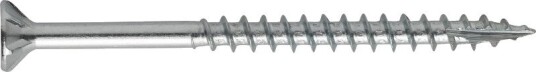 Nkt Fasteners Spun+ Skrue Elforsinket Senket Hode Galvanisert Sølv 3,0x25mm 200 Stk