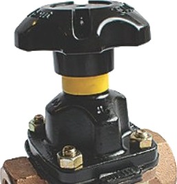 1.1/2" Saunders Ventil, Rødgods