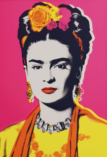 Plakat Popkunst Frida Kahlo